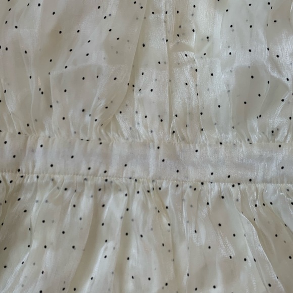 NWT Nasty Gal Let Em Bow Spotty mini dress high neck bow keyhole back size M - Picture 7 of 10